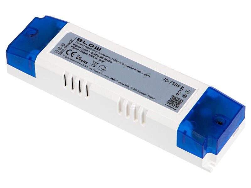 Inbouw voeding - 12 Volt - 8,33A - 100W Inbouw voeding - 12 Volt - 8,33A - 100W
